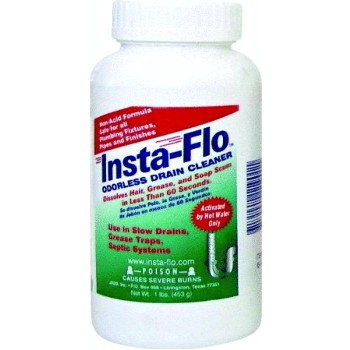 Insta-Flo Crystal Drain Cleaner ~ 1 lb Container 