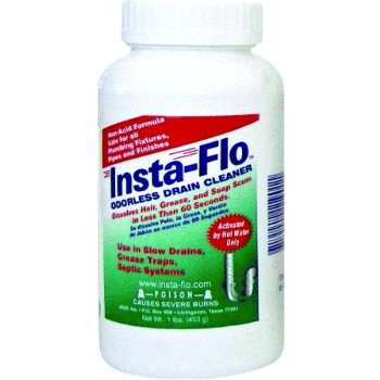 Thrift Mktg Is-100 Insta-flo Crystal Drain Cleaner ~ 1 Lb Container