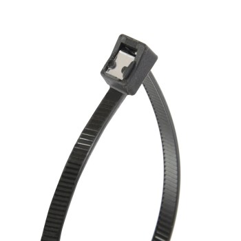 Gardner Bender Self-Cutting Cable Tie, UV Black - 14", 20pk