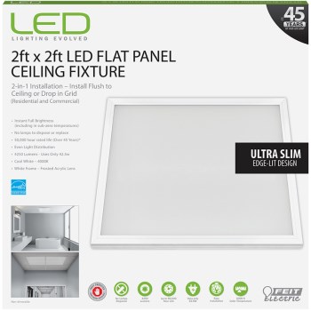 LED Flat Panel Ceiling Fixture