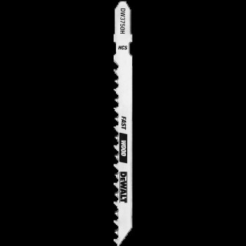 DeWalt T-Shank Jig Saw Blade, Fast Wood - 4" 6 TPI, 5pk