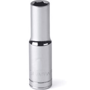 GearWrench 1/4" Drive Deep Socket, 6 Point - 3/16"