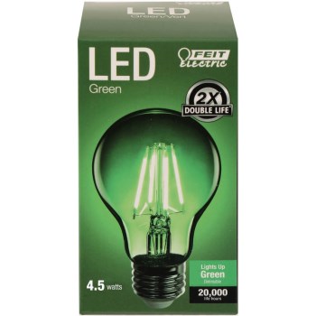 Green A-Shape Bulb