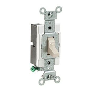 Leviton Commercial Toggle Switch, Light Almond - 15A
