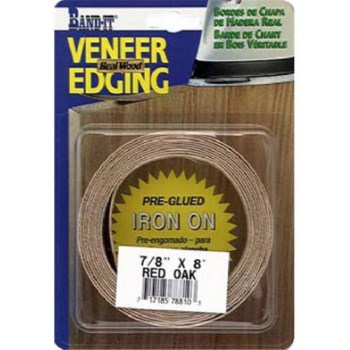 Wood Veneer Edging, Red Oak - 7/8" x 8 Ft