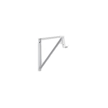 Shelf & Rod Bracket, White 