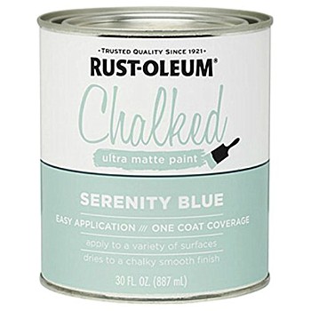 Rust-Oleum 285139 Chalked Ultra Matte Paint ~ Serenity Blue 