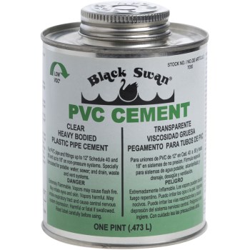 Black Swan Mfg 07050 16 Oz Pvc Hd Cement