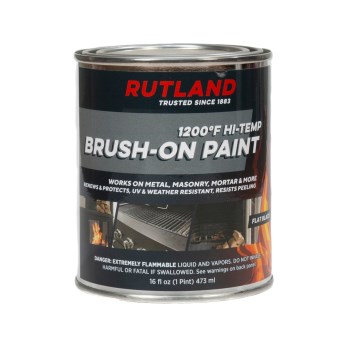 Hi-Temp Stove Paint, Flat Black - 1200 Deg F, 16 oz