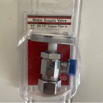 Larsen Compression Angle Stop, Chrome - 5/8" x 3/8"