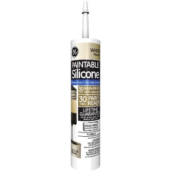 Silicone II Sealant - Paintable, White ~ 10.1 oz Tubes
