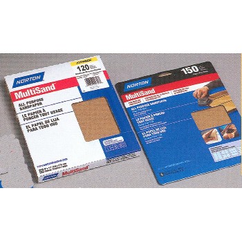 Norton 076607477651 Assorted All-Purpose Sandpaper Sheets ~ 9" x 11"