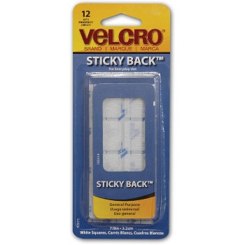 Velcro 90073 Velcro Square White, 7 / 8 Inches.