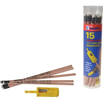 15pk Round Pencil