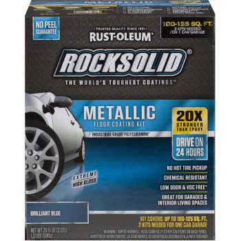 Rust-Oleum 299745 RockSolid Metallic Floor Kit,  Brilliant Blue 