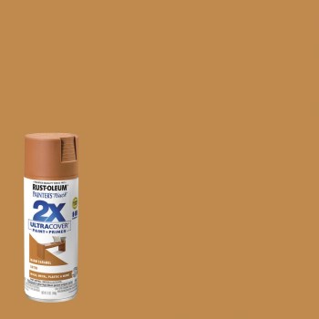 Painter's Touch 2X Spray Paint, Satin Warm Caramel - 12 oz