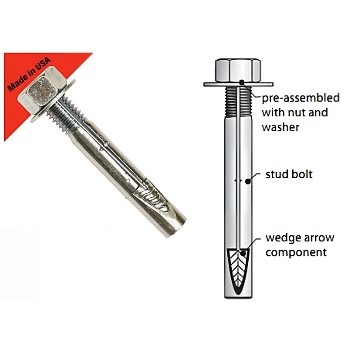 Wej-it 5850 Wejit Wedge Anchor ~ 5/8" X 5"