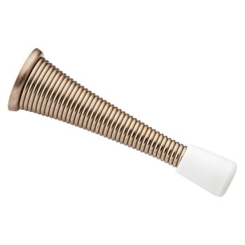 National Hardware Spring Door Stop, Satin Nickel - 3"
