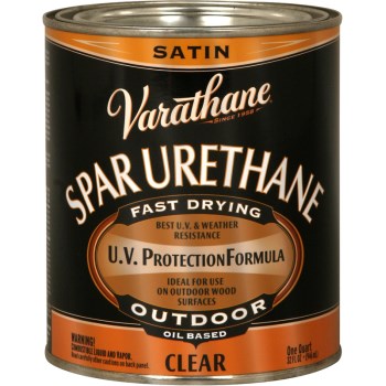 Varathane Exterior Spar Urethane, Clear Satin ~ Quart