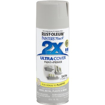 Rust-oleum 249855 Ultra Cover 2x Spray ~ Stone Gray Satin