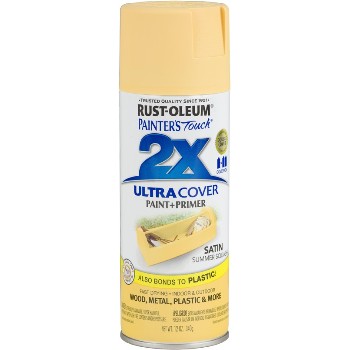 Ultra Cover 2X Spray,  Summer Squash Satin ~ 12 oz Spray Paint 