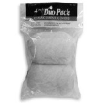 Roller Cover, Polyester, 3/4" Nap - 4", 2pk