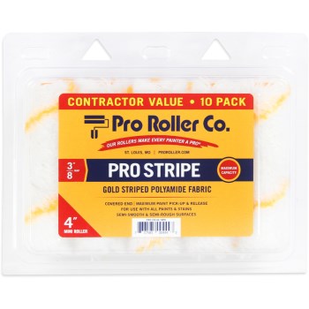 Pro Roller CRC-CE-04-10PK Gold Stripe Polyamide Cigar Roller Cover ~ 4"