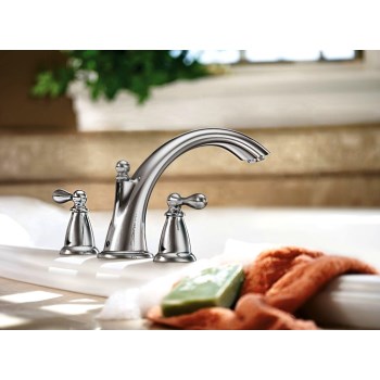 Caldwell Design 2 Handle High Arc Roman Tub Faucet ~ Chrome Plated Finish 