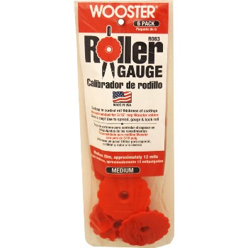 R083 6pk Red Roller Gauge