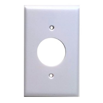 Leviton 001-88004 Single Gang Outlet Wall Plate ~ White 