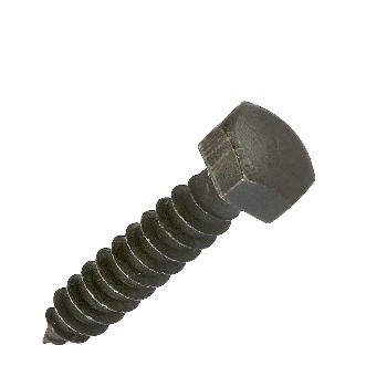 Black Lag Screw ~ 5/16"  x  1 1/2" 