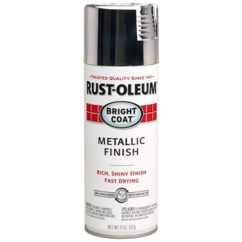 Bright Coat Metallic Spray Paint, Chrome - 11 oz