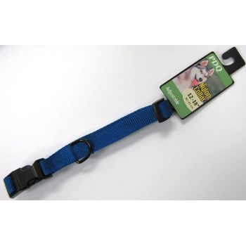Blue Adjustable Collar ~  5/8" x 12" - 18"