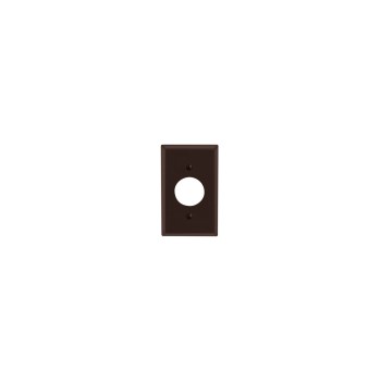 Leviton Single Gang Outlet Wall Plate, Brown