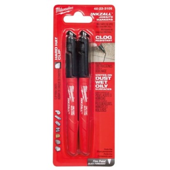 2 Pack Fine Black Marker