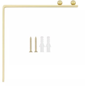 Small Brushed Gold Square Hanger