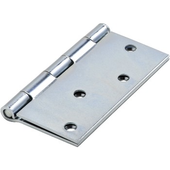 National N830-195 Square Corner Residential Hinge, Zinc (HCPE) Finish ~  4"