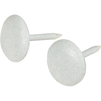 Hillman  122685 Upholstery Nails, Round Head - White  ~ Pack of 25