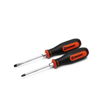 2pc Screwdriver Set - Phillips & Slotted