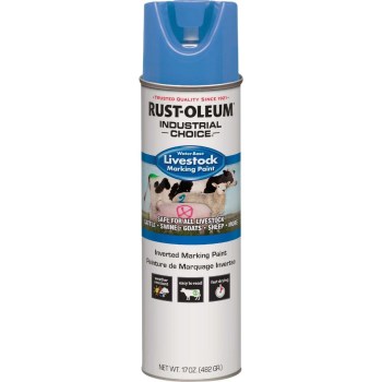 Rust-Oleum Livestock Marking Paint, Fluorescent Blue - 17 oz