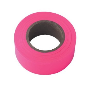 Flagging Tape, Pink-Glo ~ 150 Ft