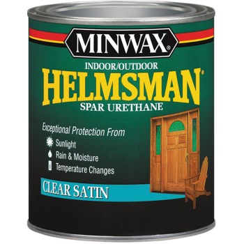 Minwax 63205 Helmsman Spar Urethane, Clear Satin ~ Quart 