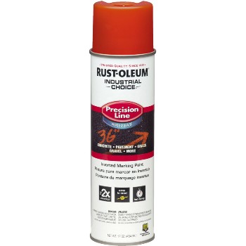 Rust-Oleum 203035 Precision-Line Inverted Marking Paint,  Alert Orange ~ 17 oz Cans