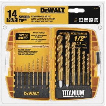 DeWalt DW1341 14pc Tin Speed Bit Set