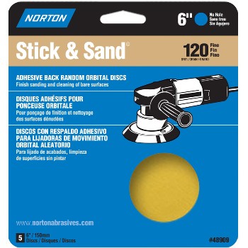 Norton 48909 6in. 120 Stik&sand Disc