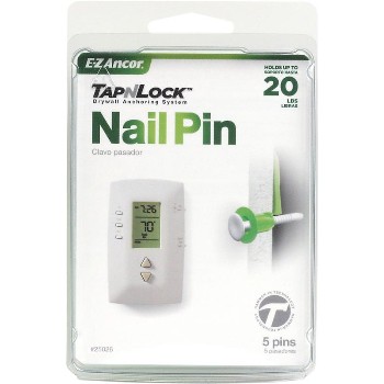 Tap-N-Lock Nail Pin Anchor, 20 LB ~ Pack of 5 