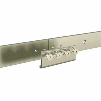 Sliding Door Connecting Adapter,  Satin Nickel 