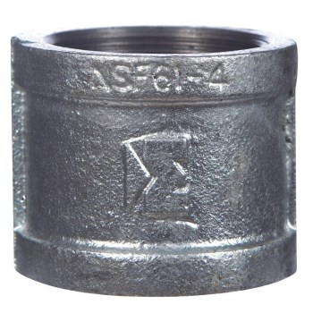 Malleable Iron Coupling, Galvanized - 2" FPT