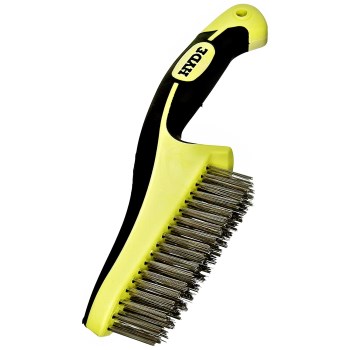 Hyde Mfg 46842 MAXXGrip Pro Stainless Steel Wire Brush ~ 5.5" x 1" Block