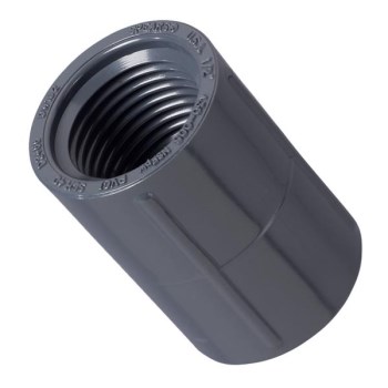 Orbit PVC Female Thread Coupling  Schedule 40   1/2"